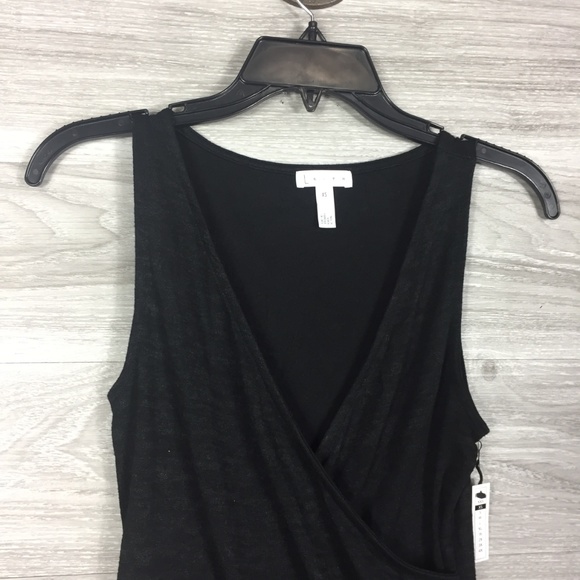 Leith Black Surplice Top - Picture 3 of 6